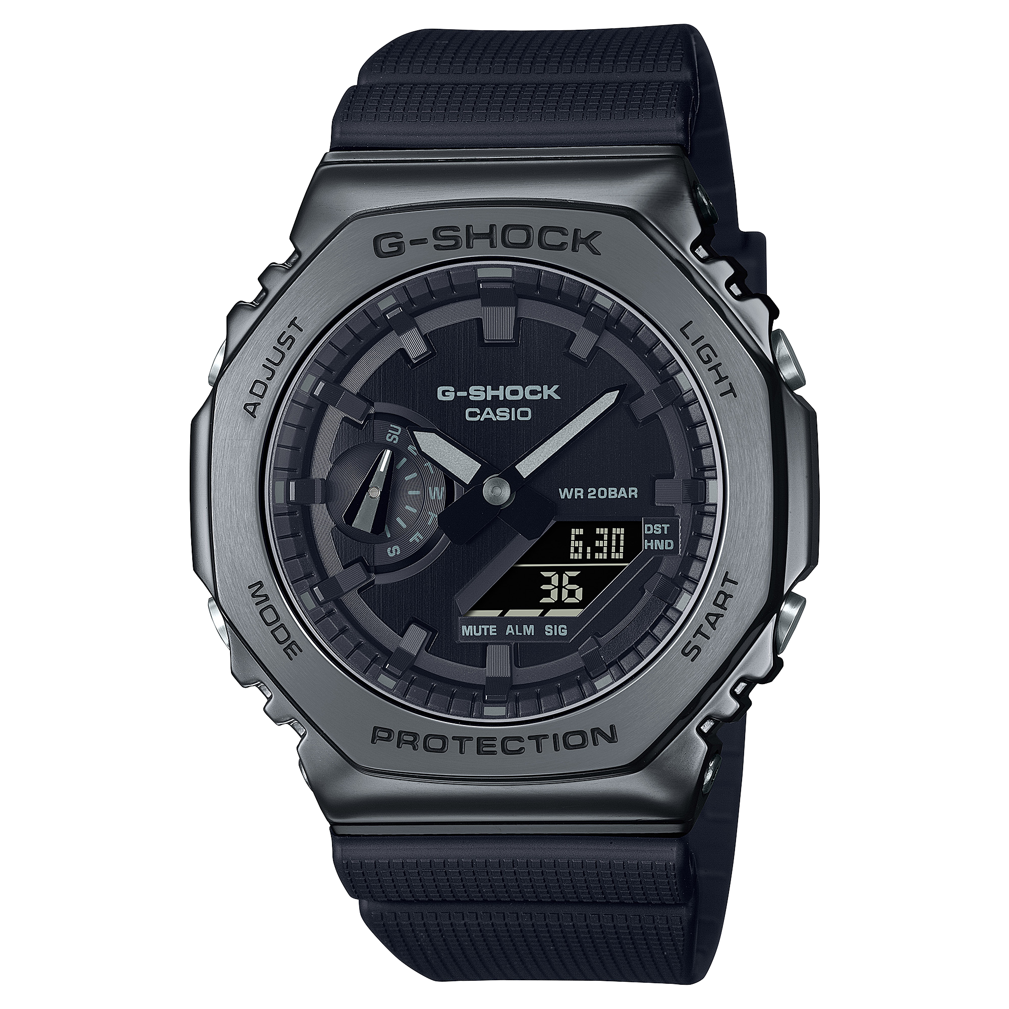 G-Shock G-Steel 2100 - 44mm Black PVD Metal Bezel – Motif Jewelers
