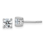 14k White Gold 0.75ct Lab Diamond Stud Earrings