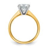 14K Yellow Gold 2.05ct Round Lab Diamond Engagement Ring