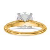 14K Yellow Gold 2.05ct Round Lab Diamond Engagement Ring