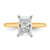 14kt White Gold 2.08ct Radiant Diamond Solitaire Engagement Ring