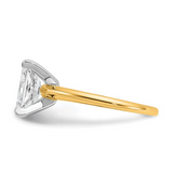 14kt White Gold 2.08ct Radiant Diamond Solitaire Engagement Ring