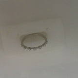 14K White Gold 7-Diamond Wedding Band Size 6.5 | 0.15ctw