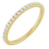 Lady's Yellow 14K Diamond Wedding Band