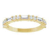 Lady's 14K Yellow Gold Diamond Band | Size 7