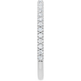 14K White Gold Prong-Set Diamond Wedding Band | 0.25ctw