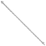 14k White Gold 6.66ctw Marquise Lab Diamond Tennis Bracelet - 7"