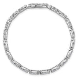 14k White Gold 6.66ctw Marquise Lab Diamond Tennis Bracelet - 7"