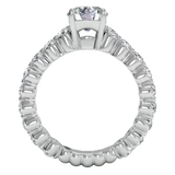 Ritani 1RZ1888IR14WG 14K White Gold Shared Prong Semi-Mount