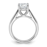 14K White Gold 4-Prong Solitaire Semi-Mount Ring | Size 10
