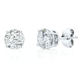 14K White Gold 0.75 TWT Diamond Stud Earrings