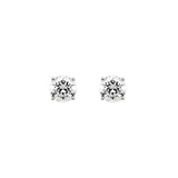 1.16 ctw Round Diamond Stud Earrings in 14K White Gold