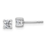 0.50ctw Lab-Grown Diamond 4-Prong Studs | 14K White Gold