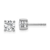 1ct T.W. Lab-Grown Diamond Stud Earrings in 14K White Gold