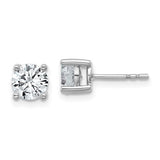1.50ctw Lab-Grown Round Diamond Studs | 14K White Gold