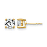 1.50ctw Lab-Grown Diamond Stud Earrings | 14K Yellow Gold