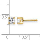 0.50ct Lab Grown Diamond Stud Earrings in 14K Yellow Gold