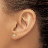 14k Yellow Gold 0.33ct Lab Diamond Stud Earrings