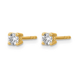 14k Yellow Gold 0.33ct Lab Diamond Stud Earrings