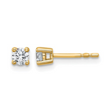 14k Yellow Gold 0.33ct Lab Diamond Stud Earrings