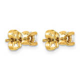 0.50ct Lab Grown Diamond Stud Earrings in 14K Yellow Gold