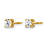 0.50ct Lab Grown Diamond Stud Earrings in 14K Yellow Gold