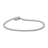 7.25" 14K White Gold Diamond Tennis Bracelet | 2.00 TWT