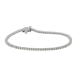 7.25" 14K White Gold Diamond Tennis Bracelet | 2.00 TWT