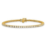 Lab Diamond 14k Yellow Gold Tennis Bracelet