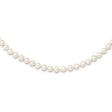 Lady's 18" 14K Yellow Gold Freshwater Pearl Necklace | 6-7mm Strand