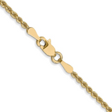 14K Yellow Gold 22" Solid Rope Chain - Polished Finish