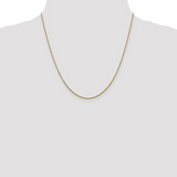 14k Yellow Gold Diamond-Cut Cable Link Chain 1.45mm