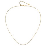 14K Yellow Gold 0.7mm Adjustable Box Chain (22")