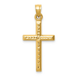 14k Gold DC Cross Pendant Charm