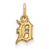 10k Yellow Gold Detroit Tigers Charm Pendant