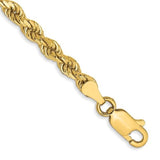 10K Yellow Gold Diamond Cut Rope Bracelet