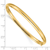 Yellow 10K Gold Bangle Bracelet Polished