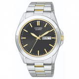 Gents Black Dial Day Date Watch