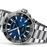 Gent's Blue Dial Aquis GMT Date Automatic