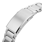 Gent's Steel Relief Bezel Aquis Date Watch