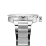 Gent's Steel Relief Bezel Aquis Date Watch