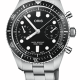 Gent's Divers Sixty-Five Black Chronograph Watch