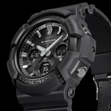 Black & Silver G-Shock GAS-100 Solar Watch - 52mm Large Case