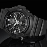 Black & Silver G-Shock GAS-100 Solar Watch - 52mm Large Case