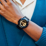 G-Shock GA-110 Black & Gold Analog-Digital Men's Watch | 51mm Resin