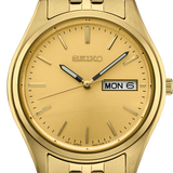 Men's Stainless Steel Gold Plated Essentials Watch