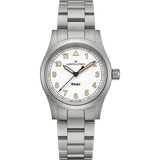 Hamilton Khaki Field 38mm Quartz Watch | White Dial & Bracelet