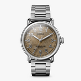 Gent's Silver Petoskey 41mm Runwell Watch - Sapphire Stainless Steel