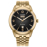Citizen Rolan Men's Eco-Drive Gold PVD Watch – 40mm Sapphire