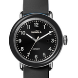 Gent's Black Rubber 41mm Runwell Detrola Watch